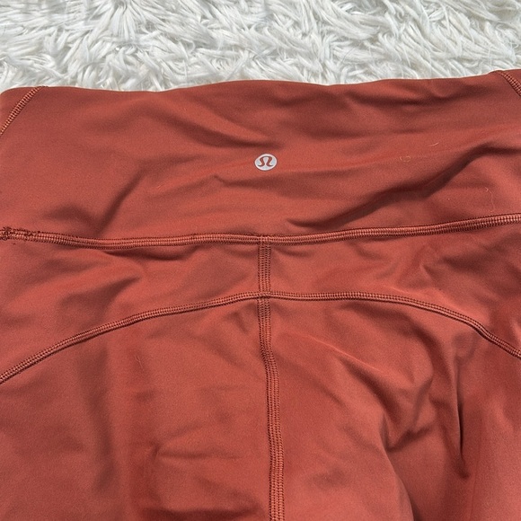 Lululemon Everlux and Mesh High-Rise Short 10" Dark Terracotta - Picture 5 of 6